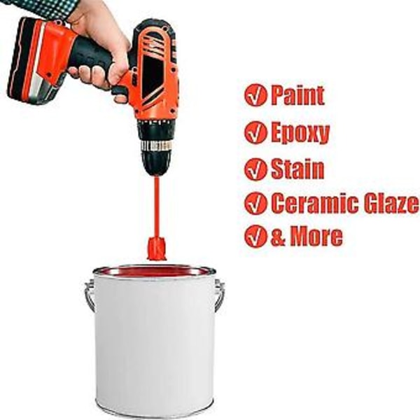 4 Pakke Resin Mikser Padler, Epoksy Mikser Feste For Drill, Gjenbrukbar Malingsmikser, For Epoksy Resin,c