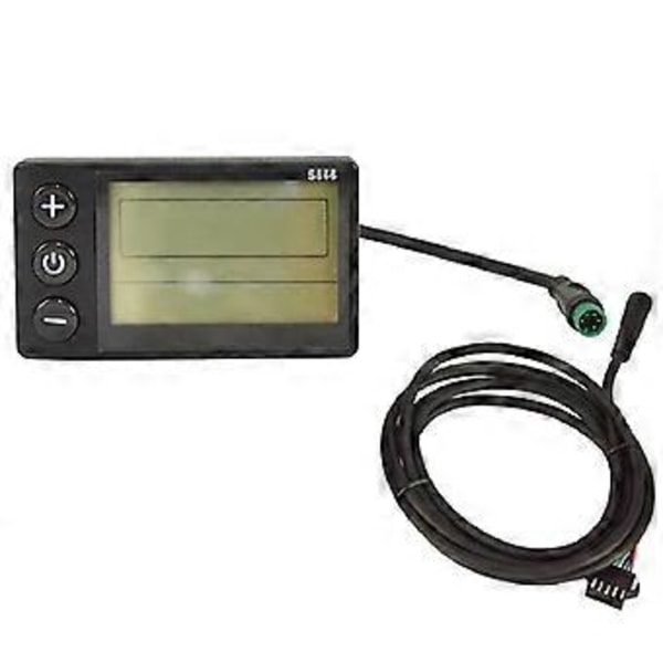 S866 Elektrisk Cykel LCD Display Elektrisk Scooter Display Meter Kontrolpanel med Vandtæt Stik og Vandtæt Ledning