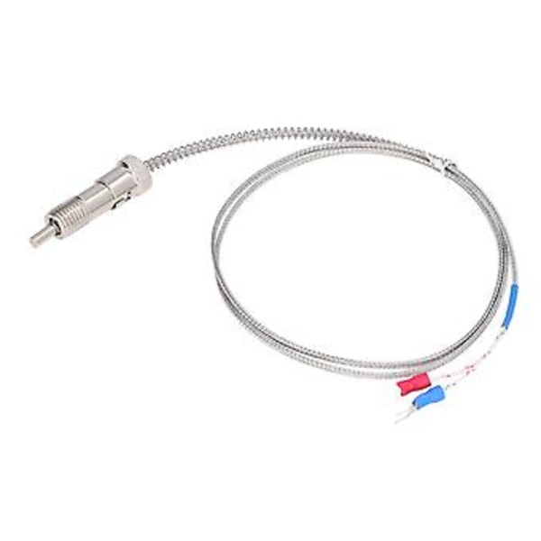 K Typ Termoelement Nickel Silikon Kompressionsfjäder Termoelement för Temperatursensor M12 1m