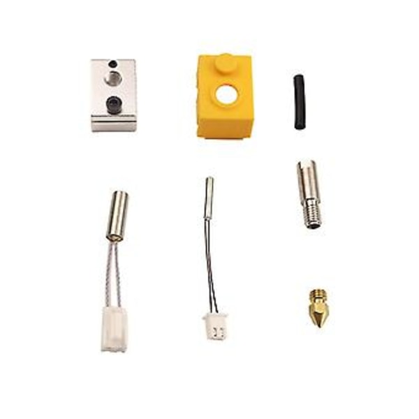 3D Printer S Hotend Ekstruder Dyse Termistor Varmelegeme Stang Varmelegeme B Og Silikone Ærme