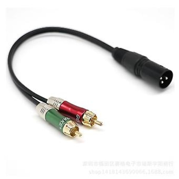Audiokaapeli 2 Rca - XLR uros / naaras Tupla Lotus -kortti Audiokaapeli