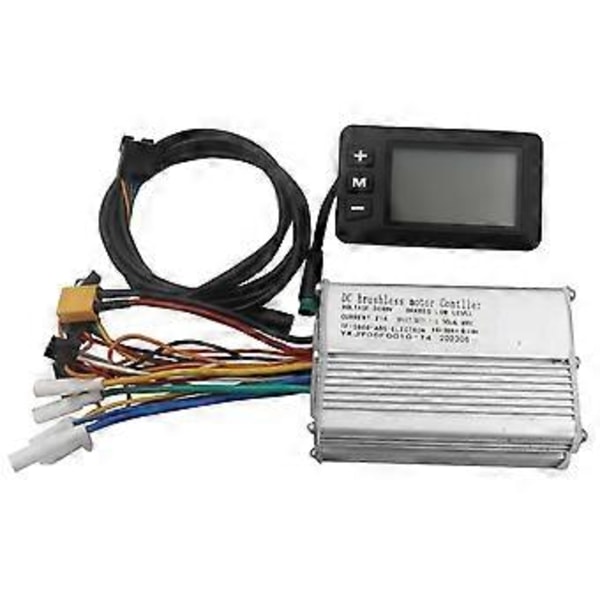 Elektrisk scooter børsteløs motorcontroller 48V 21A+S866 LCD-display dashboard kit E-scooter tilbehør sort+hvid