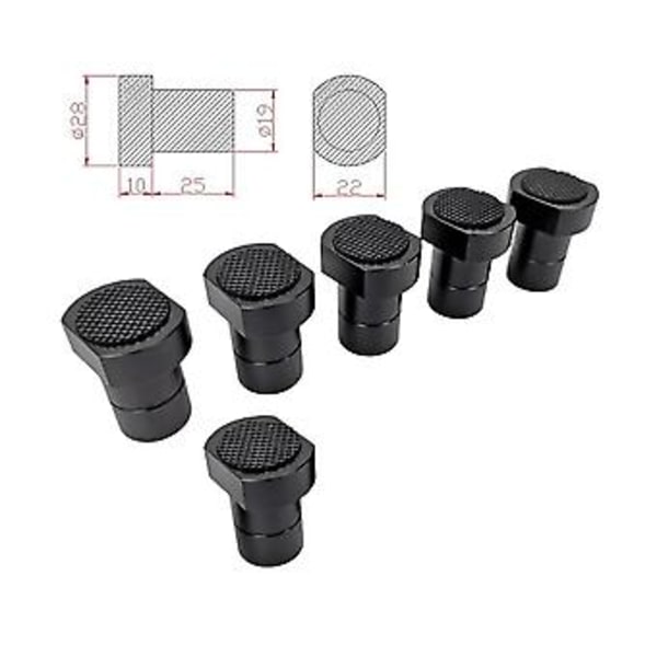 6-pack Bänk Hund Klämma Trätillbehör För 3/4 Tums Arbetsbänk Hundhål Med Icke-Pad (19mm)