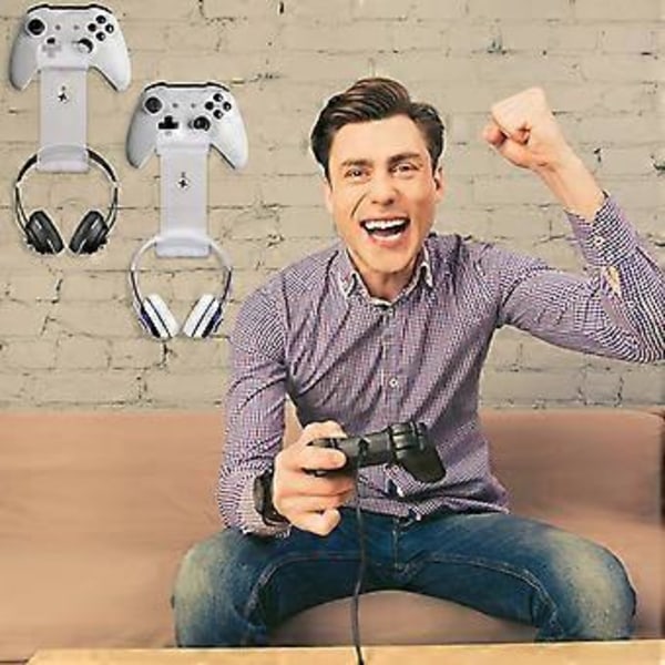 Väggmonterat spelkontrollfäste Hörlursställ för PS3//PS5