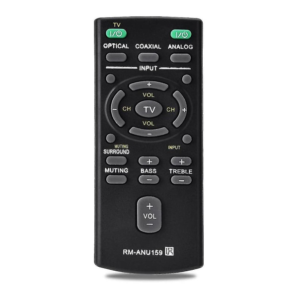 Rm-anu159 Sound Bar Fjärrkontroll För Sony Universal Remote Control Ersättning för Sony Rm-anu159 Sound Bar