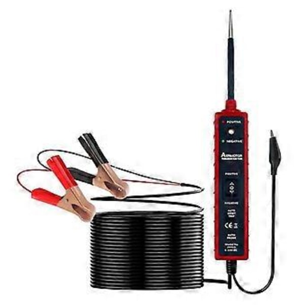 Bil Elektrisk Kredsløbstester Bil Elektrisk System Tester 6-24V DC Automotive Multifunktions Drivtest Pen