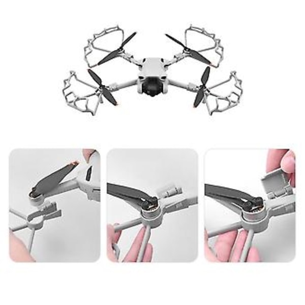 Propellbeskyttere for Mini 3 / Mini 3 Pro Drone Halvlukket Propell Vinge Vifte Deksel Ring Props Pro