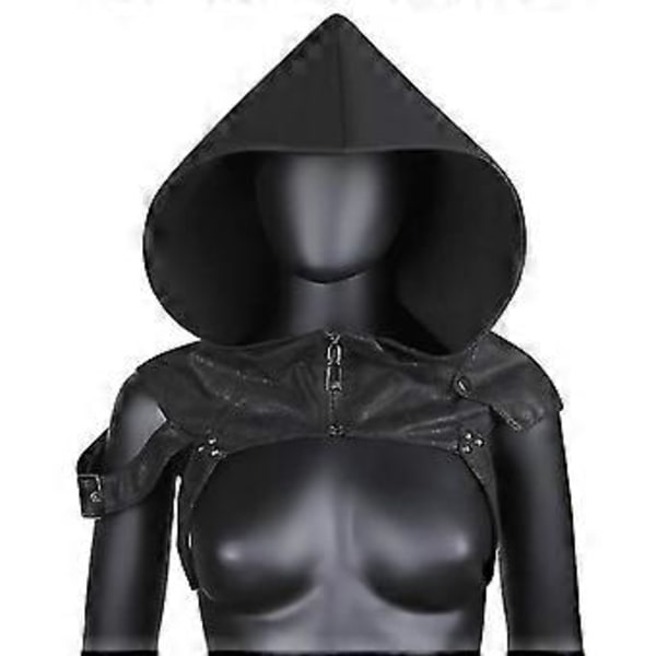 Faux Steampunk Rogue Middelalderlig Hætte Hat Gotisk Kappe Kostume Til Mænd Kvinder