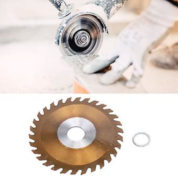 100 mm pyörösahanterä, kovametalli, 30 hammasta, 20 mm kara - Pronssimetallin ja puun leikkuukiekko, puuntyöstötyökalu tarkkoihin leikkauksiin