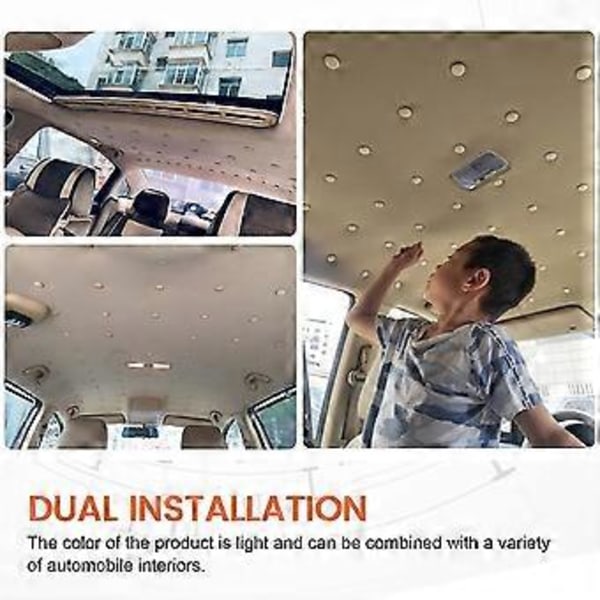 30 stk. Bil Loftbeklædning Fastgørelsesskrue Bil Tag Fast Spænde Snap Nitter Holder Automotive Headliner Reparationsknap Beige