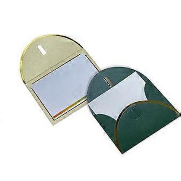 50 st Presentkort Kuvert med Kärleksspänne Kuvert med Guldkanter, Kuvert för Kort, Bröllop Silver