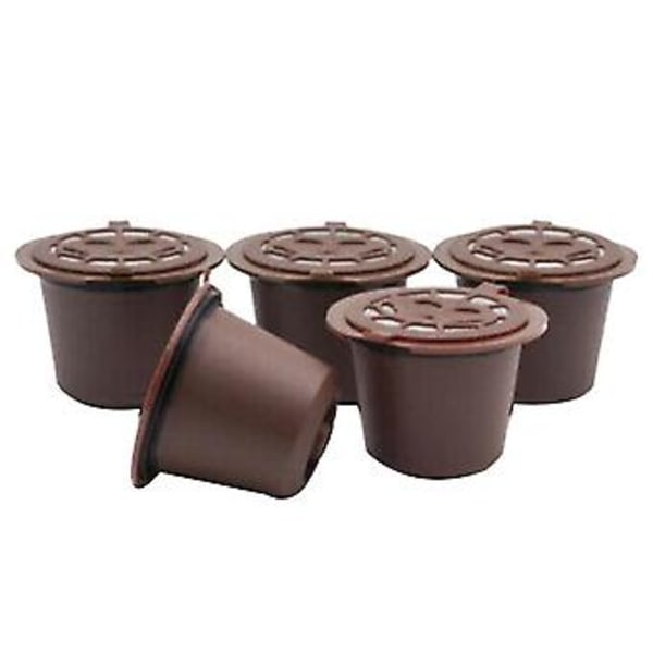 5 stk. Gjenbrukbare kaffekapsler i rustfritt stål for maskiner (b)