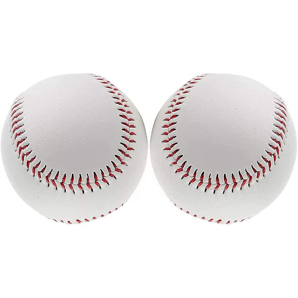 2 st omarkerade basebollar, officiell ligaindividuell baseboll, standardstorlek 9 tum, mjuk träningsboll för ligatävling