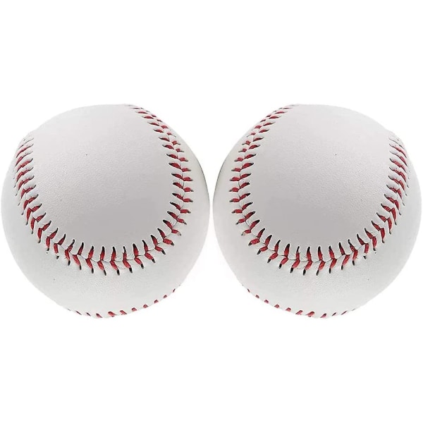 2 stk umerket baseball offisiell liga individuell baseball standard størrelse 9 tommer Soft Practice League konkurranseball