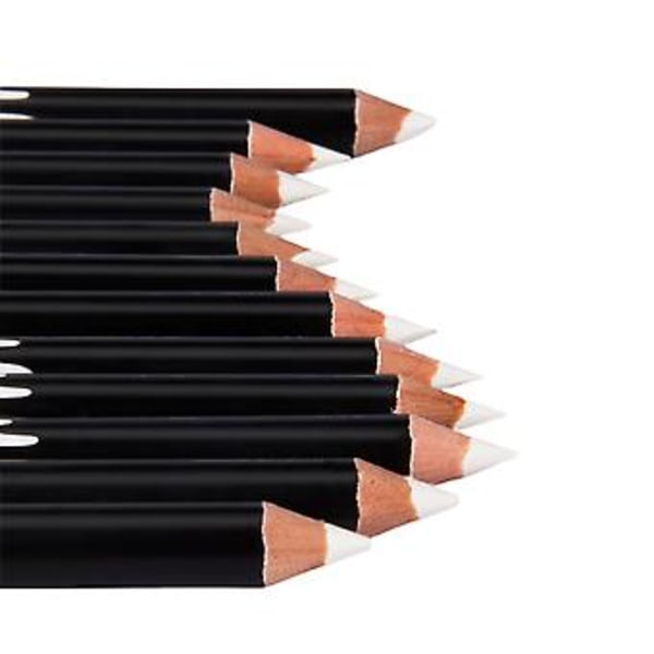 Hvit Eyeliner Langvarig og Vanntett Eyeliner Penn Ikke Utsmettende Liggende Silkeorm Penn for Profesjonell eller Familie