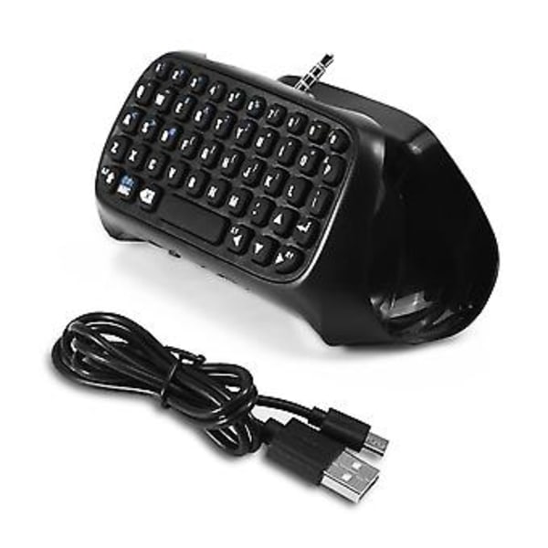 Mini langaton Bluetooth-pelinäppäimistö Chatpad PS4-ohjaimelle