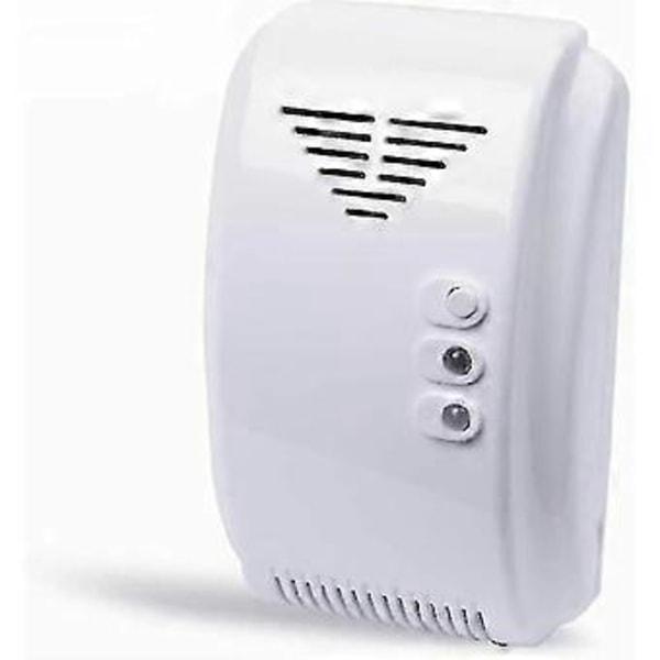 Gasdetektor, 12V Gasdetektor Sensor Alarm Propan Butan LPG Naturlig Husbil Husbil RV Van Vit (hy)