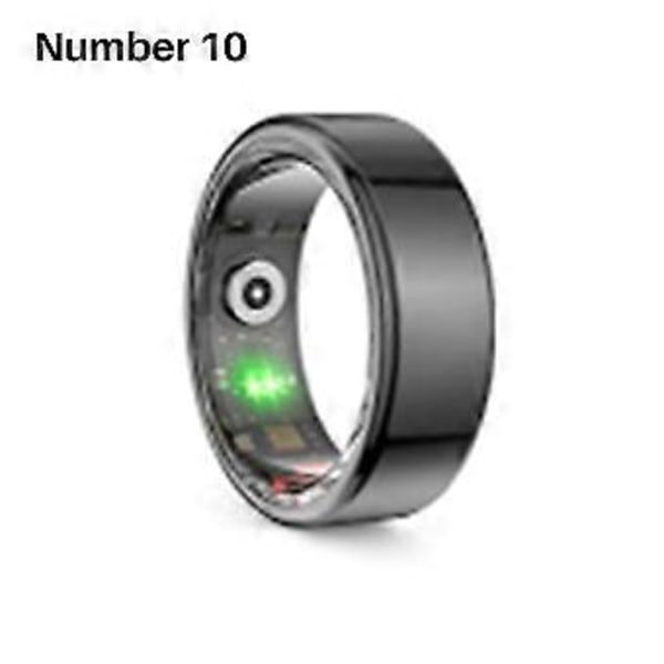 R02 Smart Ring Sundhedsovervågning IP68 Vandtæt Multi-Sports Modes til Android til IOS Tin Farve Nr. 10 19.8mm