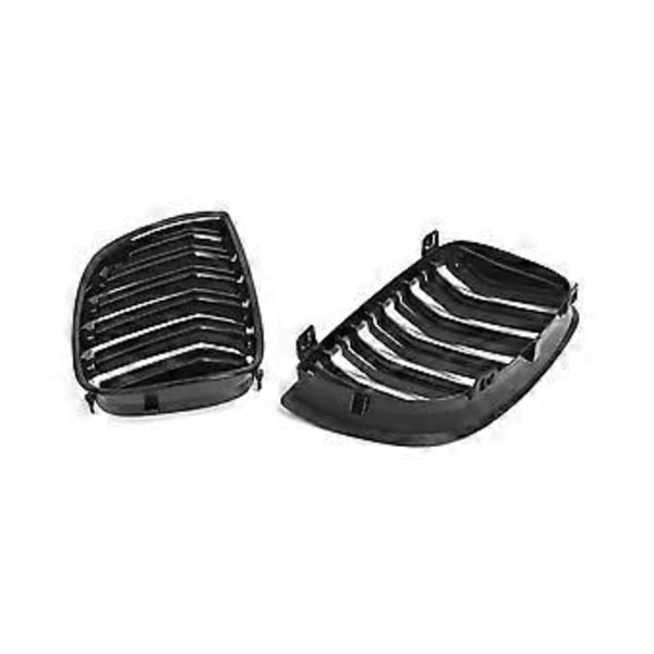 1 Par Njurar Grill Gloss Svart för E81 E87 1-serie E87 Pre- 2004-2007 Främre 51137077129 51137077130