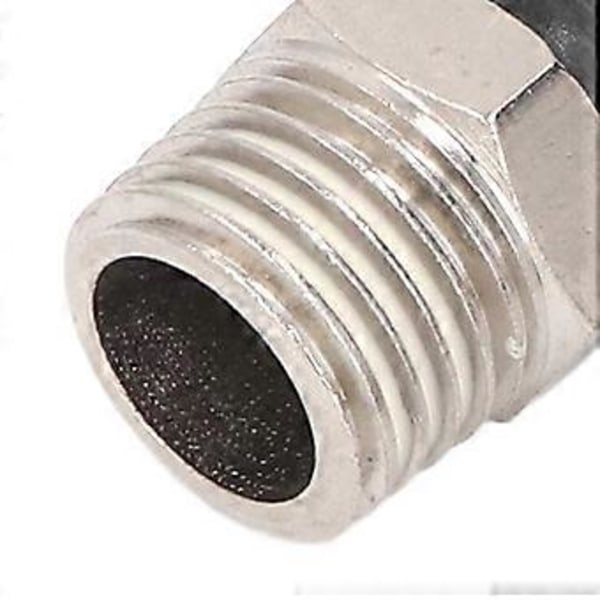 30st Pneumatiska Armbågar Raka Kombinationer 1/4in Rör OD 1/8in NPT Gänga Push to Connect Kopplingssats