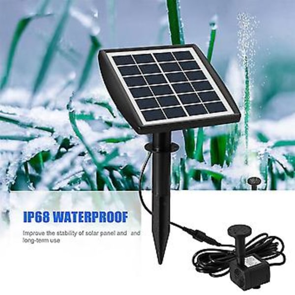 Solar Fontæne Pumpe Til Baghave Pool Fuglebad Solar Ed Fontæne