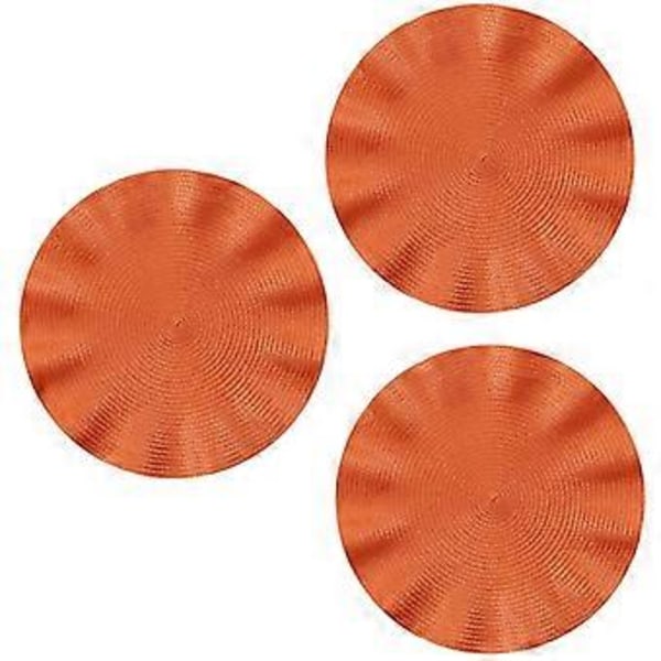 Aalto Pyöreä Tabletti, Pyöreä Palovammasuoja, Ruokapöydän Eristys Länsimainen Tabletti, Keittiön Pöytämatto, Oranssi
