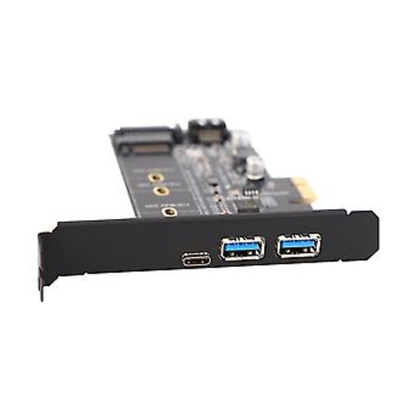 Dual Usb 3.0 Type-c M.2 Pcie Adapter M2 Ssd Sata B Nøgle Til Pci-e 3.0 Konverter Riser Til 2280