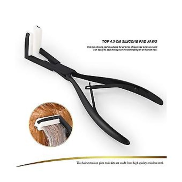 Tape In H Extenss Tång Mindre Stål Platt Yta Extenss Tape Ing Tång Till