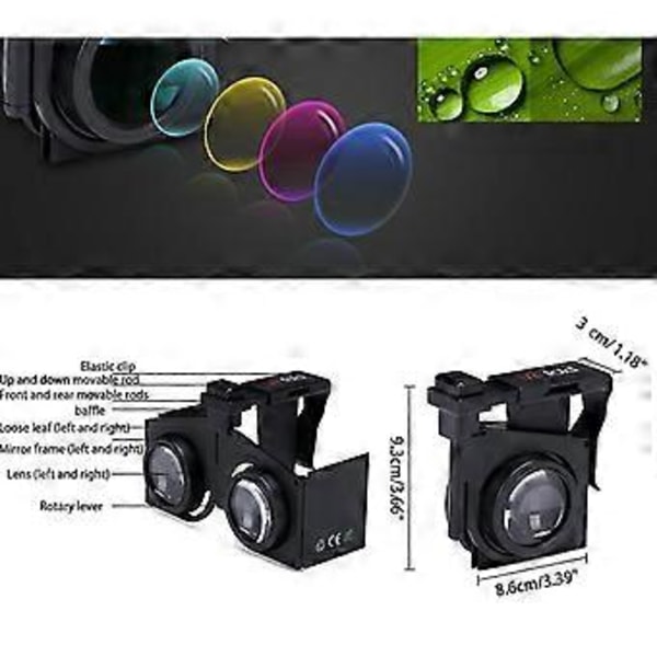 Mini Taitettavat 3D Virtuaalitodellisuus VR-lasit Älypuhelimelle 4.0-6.0 Tuuman Näytöllä 3D Elokuville Lasilinssi Vrbox Laatikko