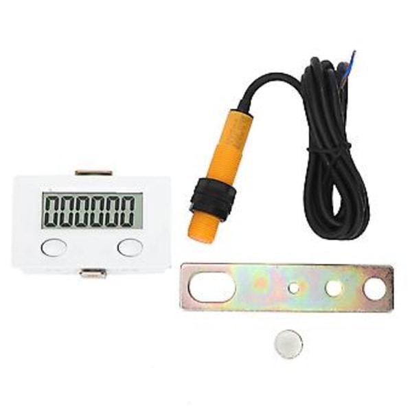 BERM Magnetisk Induksjon Plastteller 6 Sifre Digitalt Display 0-999999 med Bryter BEM-6c12φ