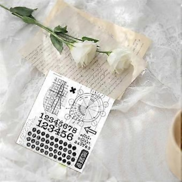 Klar Stämpel för Korttillverkning Mönster Alla Hjärtans Dag Julhelgskort och DIY Scrapbook Journalföring TH57