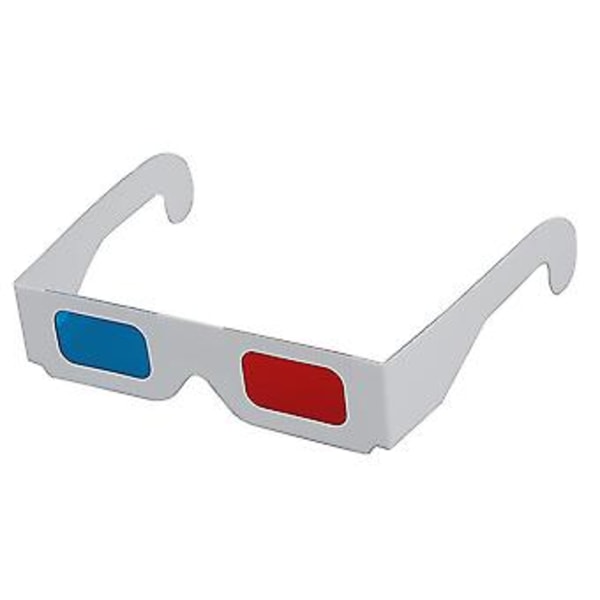 100 st Röda/Cyan () Anaglyf 3D-glasögon 3-dimensionella
