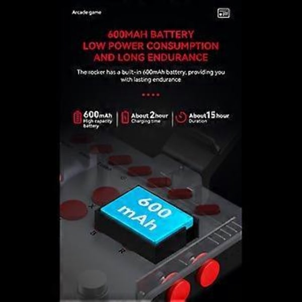 Type-C Port Arcade -konsolin keinuvipu, langallinen/Bluetooth-yhteensopiva/2.4G-yhteys