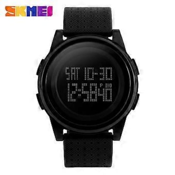 SKMEI 5ATM Vandafvisende Moderne Digitalt Casual Sports Armbåndsur Elegant Letvægtsur med Kalender