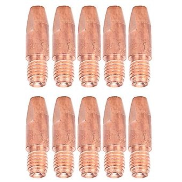 10 st M6 Ledande Munstycke Röd Koppar Svetshandske Kontaktspetsar Tillbehör 36KDx1.2mm