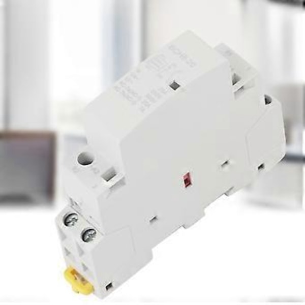 2P 20A Hushålls AC Kontaktor DIN-skena Montering 1NO 1NC (220V/230V)