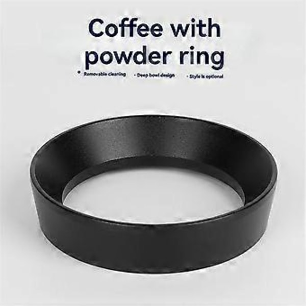 58mm Kaffepulver Doseringstratt med Magnetisk Duk Fixerad Malningsring för Italiensk Kaffemaskin Magnetisk Typ
