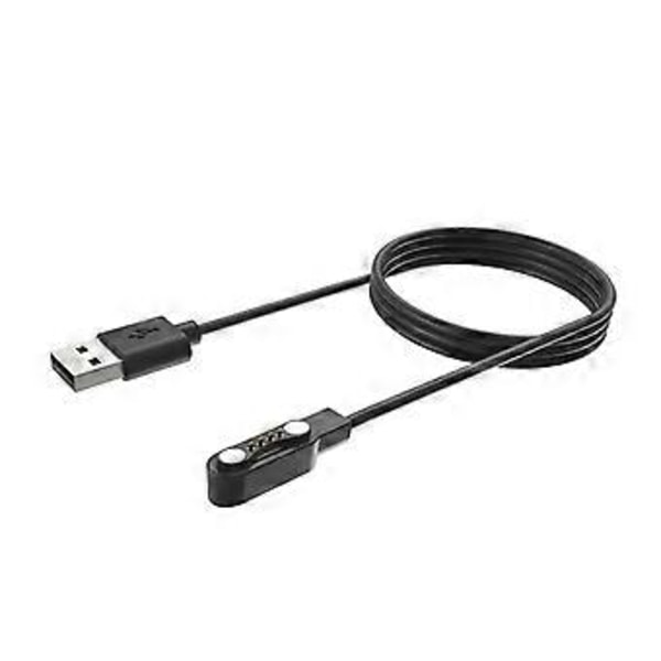 Fäste Laddare Hållare Ställ USB-Laddningskabel Strömadapter för Ticwatch GTH2