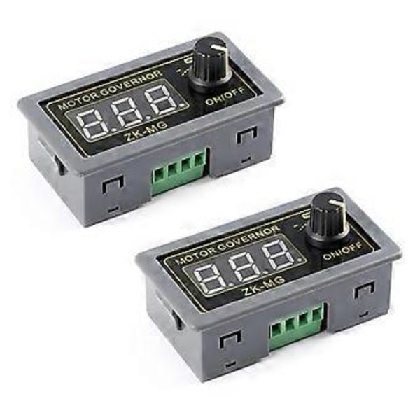 2 stk. -MG PWM Motor Driver DC 5V 12V 24V Motorhastighedsregulator Justerbar Hastighedsregulator Digital Encoder Duty