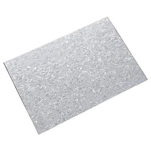 3-lagers PVC med basgitarrplektrumskydd Materialark DIY Oklippt 42,9x29x0,23 cm, Pärlvit