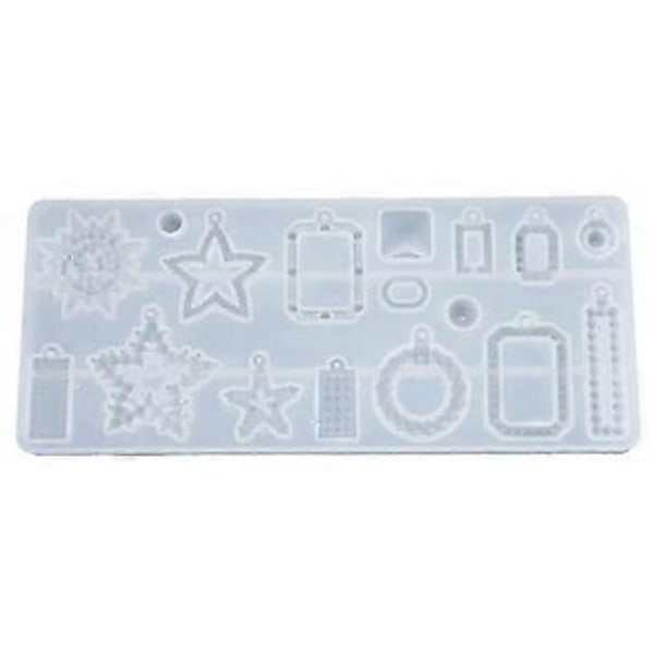Krystall Epoxy Resin Form Øredobber Anheng Støping Silikonform DIY Verktøy
