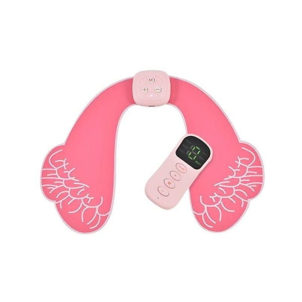 Smart fitness body slimming training massager body relaxing hand massage tool wireless hip muscle stimulator Pink