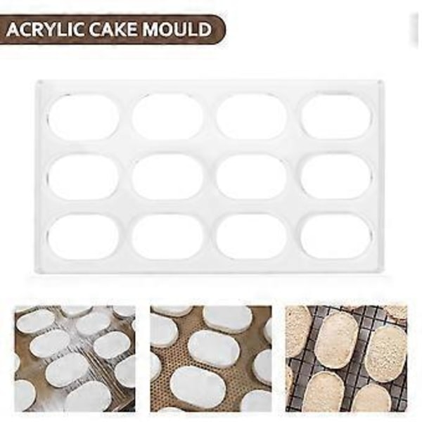 Dacquoise Kageform Akryl Kageform Makron Dessert Bageri Japan DIY Bageværktøj