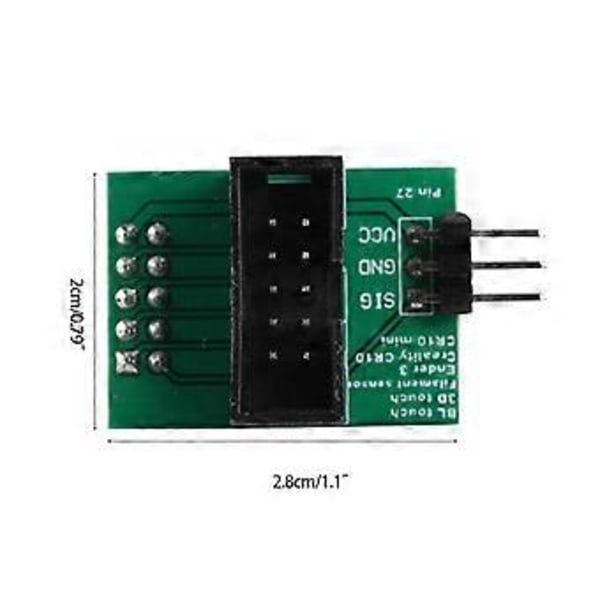 Bredere Strømkanal Pin 27 Kort Adapter Sensor for CR-10 Ender 3 Ender 3 Pro Ender 5 BL-Touch BL for Touch 3D-skriver P