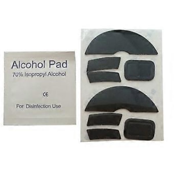 Musfötter Glidpads för Razer Mamba Trådlös Gamingmus 0.6MM Tjocklek Fotklistermärke 2-pack/Set