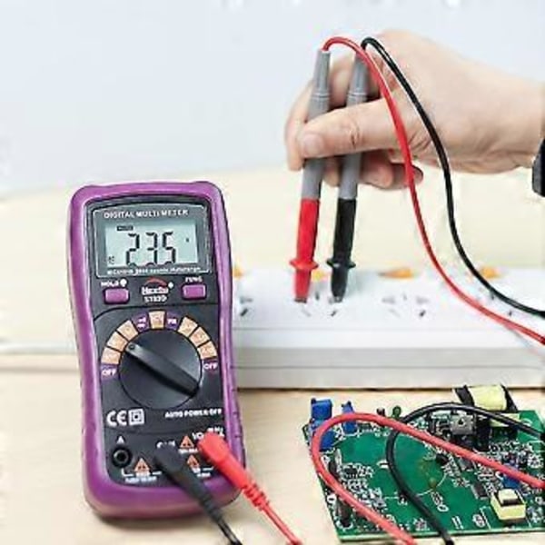Nicetymeter St33d Autorange Handhållen LCD-skärm Multimeter Digital Elektrisk Mätare Universal Voltmeter Amperemeter Frekvens