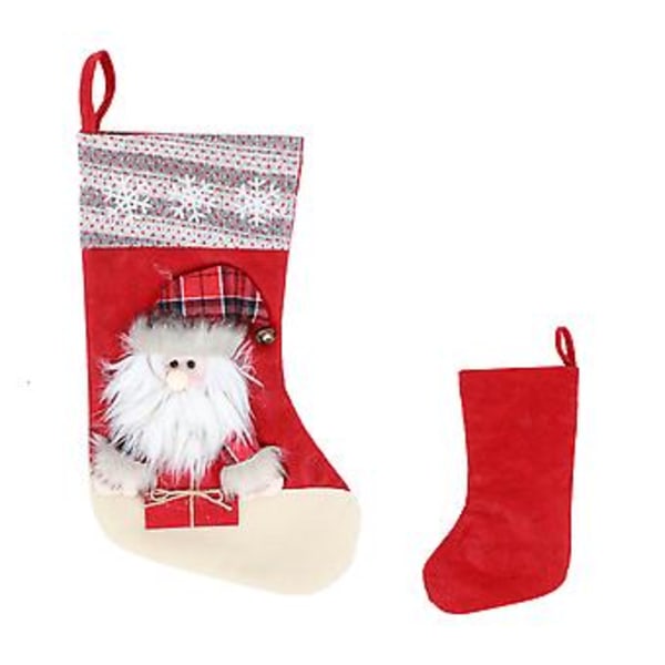 Hängande Julstrumpor Socka Presentpåse Hängande Prydnad Julgransdekoration Jultomte