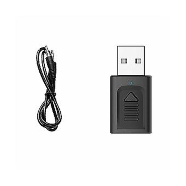 4-in-1 USB Bluetooth 5.0 -vastaanotinlähetinadapteri 3,5 mm PC:lle, TV:lle, PHS:lle, kotiin ja autoon