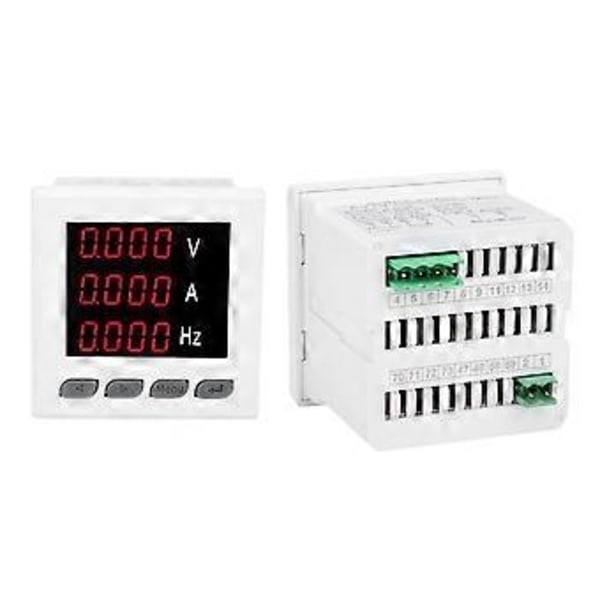 72 UIF Multifunktionsmätare Enfas A V HZ Digital Display Mätare Amperemeter Voltmeter Frekvens