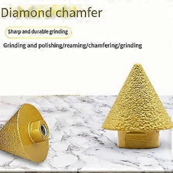 M10 Dia 38mm Diamantfasbits för Fräsning Kakelskärare Marmor Betong Hålsåg